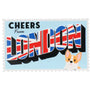 Personalized London Postcard Ornament OR2799