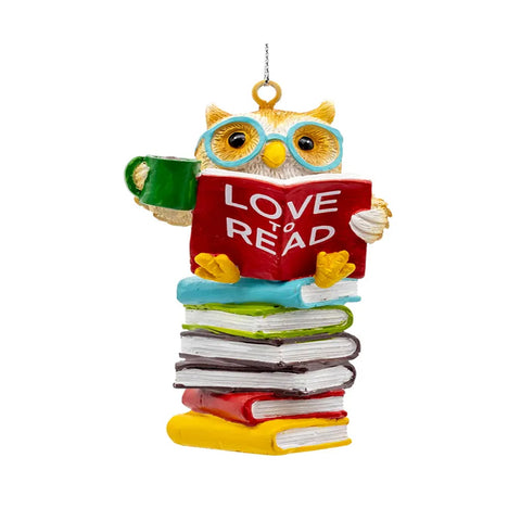 "Love To Read" Owl Ornament