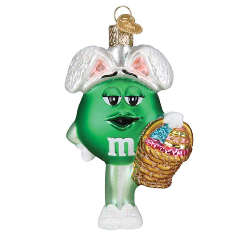 M&M's Green Easter Ornament - Old World Christmas 32664