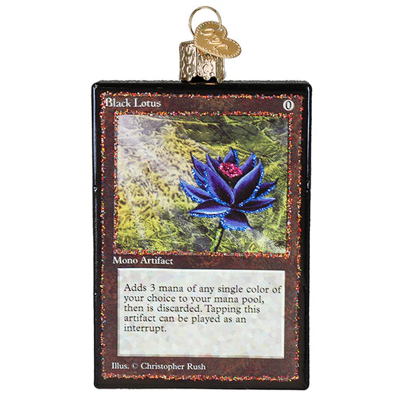 oko5 アスティエ クリスマスオーナメント　ブラックカード Magic: The Gathering Black Lotus Card Ornament | Old World