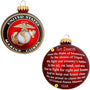 Personalized Marine Corps Glass Bulb Ornament perfect for any  Veteran