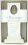 Marriage Blessing Cross displayed in a gift box with foam insert, showing the silver rings and printed wedding blessing.