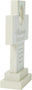 Side view of the freestanding Marriage Blessing Cross showing its dimensional design and sturdy base.