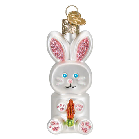 Marshmallow Bunny Ornament - Old World Christmas 32651