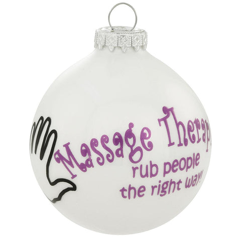 Massage Therapists rub people the right way!  Glass Bulb