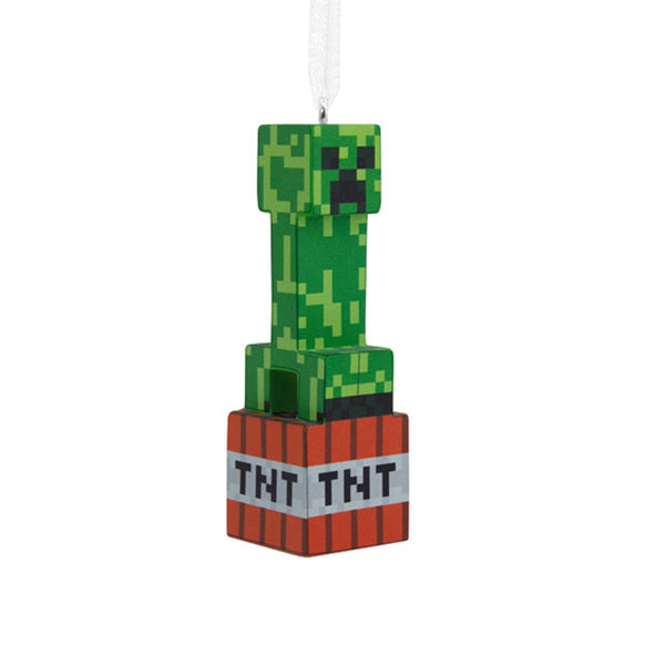 Minecraft Creeper on TNT Block Ornament