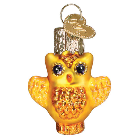 Mini Halloween Owl Ornament - Old World Christmas-Front View