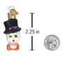 Mini Top Hat Skeleton Ornament - Old World Christmas 86758