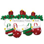 Personalized Mitten Family of 4 Ornament