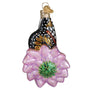 Monarch Butterfly On Flower Ornament - Old World Christmas