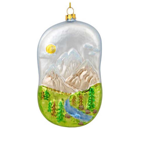 Mountain Scene Christmas Ornament