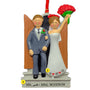 Mr. and Mrs. Wedding Ornament with bride and groom in door frame