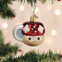 This Cute and Colorful Mushroom Coffee Cup Ornament - Old World Christmas