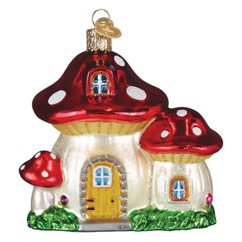 Mushroom House Ornament  - Old World Christmas