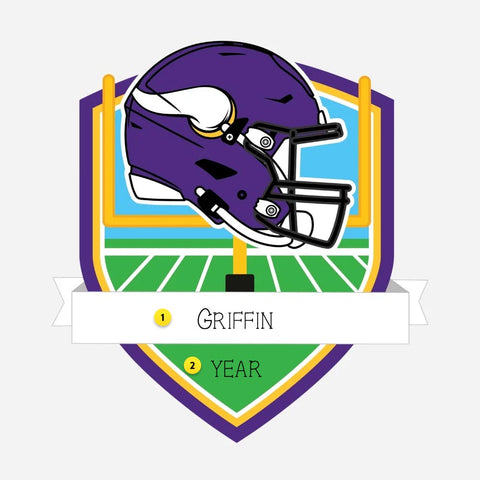 Personalized NFL-Minnesota Vikings Shield Ornament