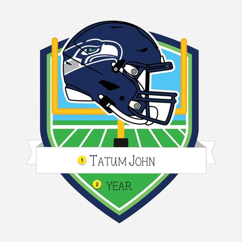 Personalized NFL-Seattle Seahawks Shield Ornament