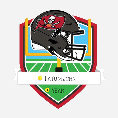 Personalized NFL-Tampa Bay Buccaneers Shield Ornament