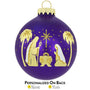 Personalized Holy Family Glass Bulb Ornament
