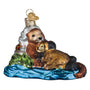 Sea Otter with Pup Ornament - Old World Christmas