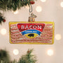 Glass Package of bacon ornament by Old World Christmas