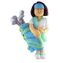 Golf Girl Brunette ornament for Christmas Tree