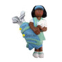 Golf Girl African American ornament for Christmas Tree