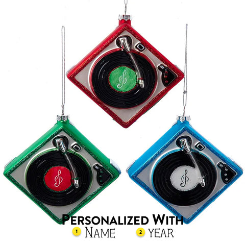 Personalized Turntable Ornament