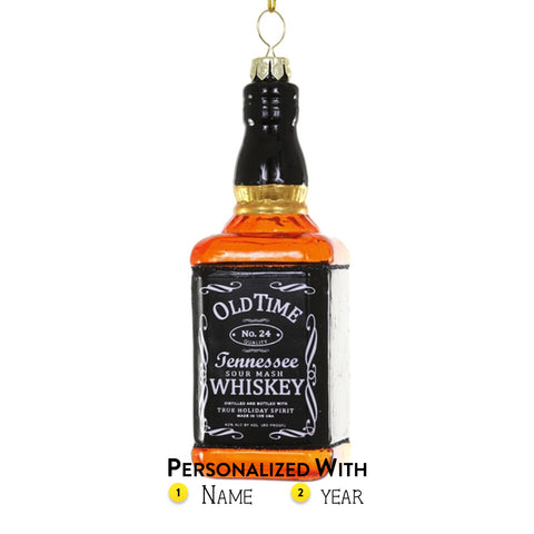 Personalized Tennessee Whiskey Bottle Ornament