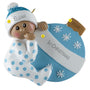 Personalized Baby Boy's 1st Christmas Ornament -African-American Male