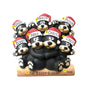 Black bear family of 7 tabletop decoration sample personalized with seven names, a family phrase, and year.