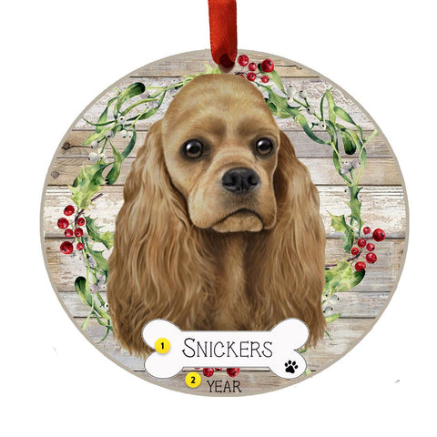Personalized Cocker Spaniel Ornament