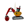 Excavator ornament on a white background