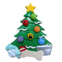 Personalized Doggie Tree Ornament with doggie toys.