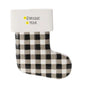 Personalized Farmhouse Stocking Ornament -Plaid