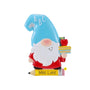 Personalized gnome teacher ornament with a teacher name on the pencil base and space for a year on the eraser.