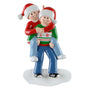 Personalized Holding Tight Couple Ornament on white background
