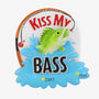 Personalized Kiss My Bass ornament with a name on the water and space for a year on the side.