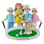 Personalized Mini Golf Family of 4 Ornament