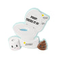 Personalized potty training ornament with a child’s name on the front of the toilet and year added beside the toilet lid.