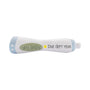 Personalized blue pregnancy test ornament with Yay Baby message and due date placement shown.