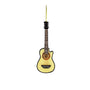 Acoustic cutaway guitar ornament with string and fret details