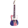Electric guitar ornament with American flag stars and stripes design