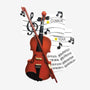 Personalized violin and sheet music ornament with a name and year added to the musical staff behind the violin.