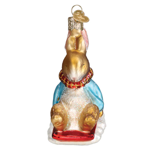 Peter Rabbit Sled Peter Rabbit on Sled Ornament | Old World Christmas – Callisters Christmas