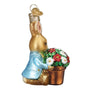 Peter Rabbit With Flower Pot Ornament - Old World Christmas