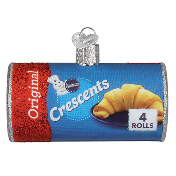 Pillbury Crescents packaging Christmas ornament on a white background