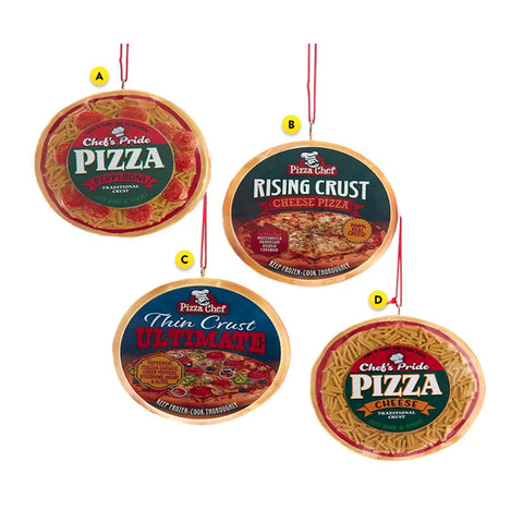 Frozen Pizza Ornament J8854A Pepperoni J8854B Rising Crust Cheese J8854C Ultimate J8854D Cheese