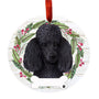 Personalized Poodle Ornament - Black