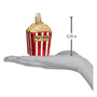 Size of Popcorn Box Christmas Ornament 