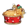Puppies In A Basket Ornament - Old World Christmas 12700